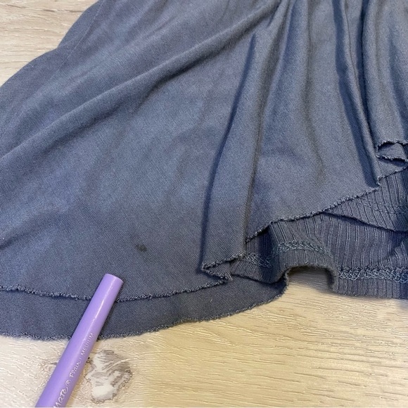 Lavender Field Scoop Neck Babydoll Top, Grayish Blue, Estimated Medium - Picture 5 of 8